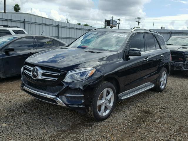 4JGDA5HB0HA845370 - 2017 MERCEDES-BENZ GLE 350 4M BLACK photo 2