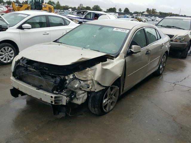 1G1ZC5EB6AF154130 - 2010 CHEVROLET MALIBU 1LT TAN photo 2