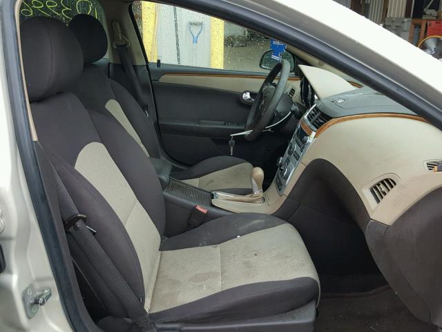 1G1ZC5EB6AF154130 - 2010 CHEVROLET MALIBU 1LT TAN photo 5