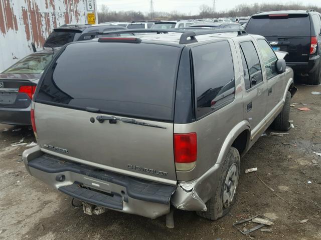 1GNDT13X43K152242 - 2003 CHEVROLET BLAZER TAN photo 4