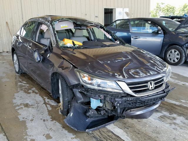 1HGCR3F87EA031704 - 2014 HONDA ACCORD EXL CHARCOAL photo 1