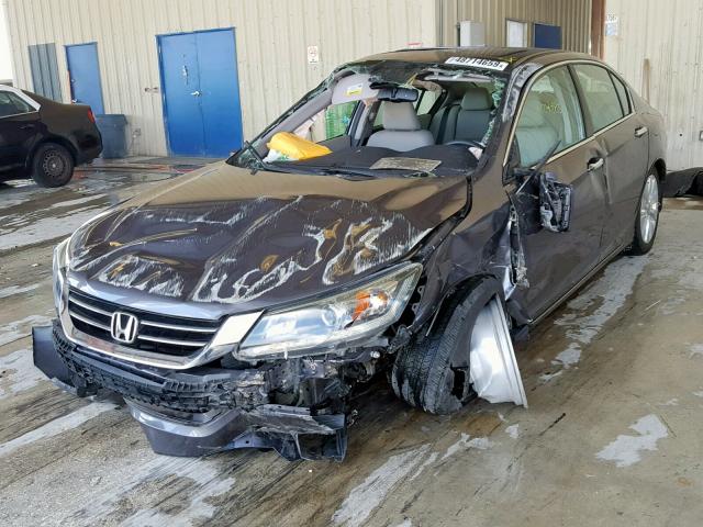 1HGCR3F87EA031704 - 2014 HONDA ACCORD EXL CHARCOAL photo 2