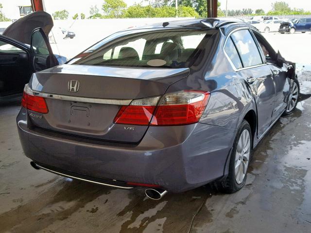 1HGCR3F87EA031704 - 2014 HONDA ACCORD EXL CHARCOAL photo 4