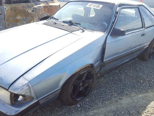 1FACP41E0LF102576 - 1990 FORD MUSTANG LX BLUE photo 9