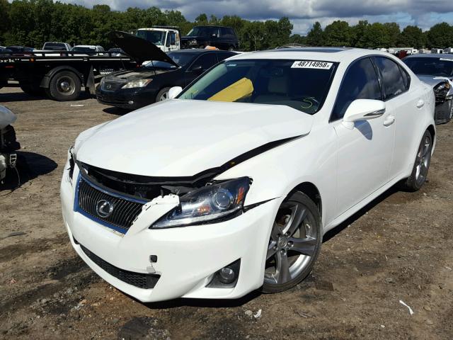 JTHBF5C25D5190080 - 2013 LEXUS IS 250 WHITE photo 2