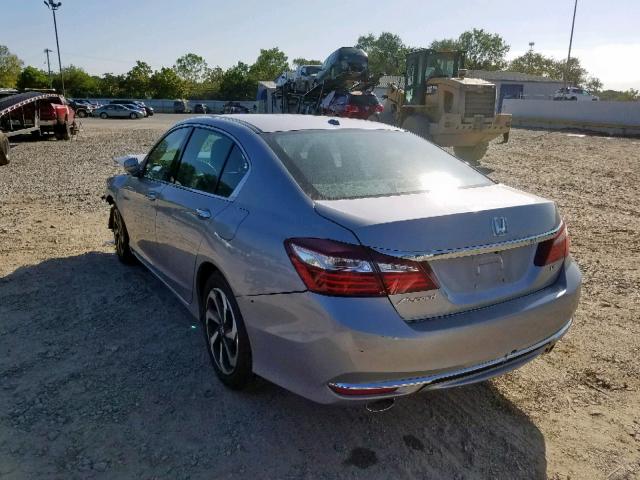 1HGCR3F85HA001282 - 2017 HONDA ACCORD EXL SILVER photo 3