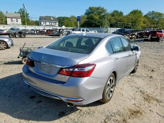 1HGCR3F85HA001282 - 2017 HONDA ACCORD EXL SILVER photo 4