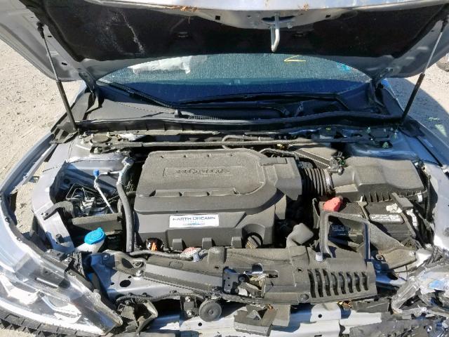 1HGCR3F85HA001282 - 2017 HONDA ACCORD EXL SILVER photo 7