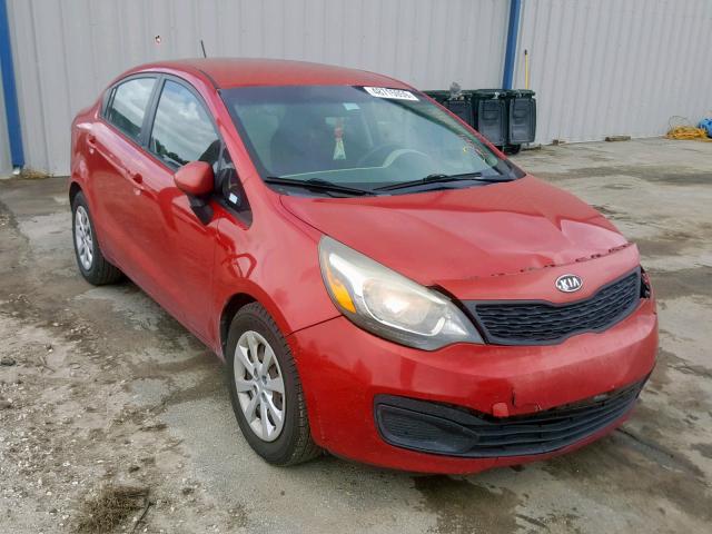 KNADM4A35C6049148 - 2012 KIA RIO LX RED photo 1