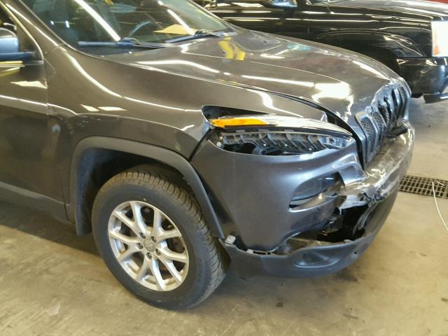 1C4PJMCS9EW147325 - 2014 JEEP CHEROKEE L GRAY photo 9