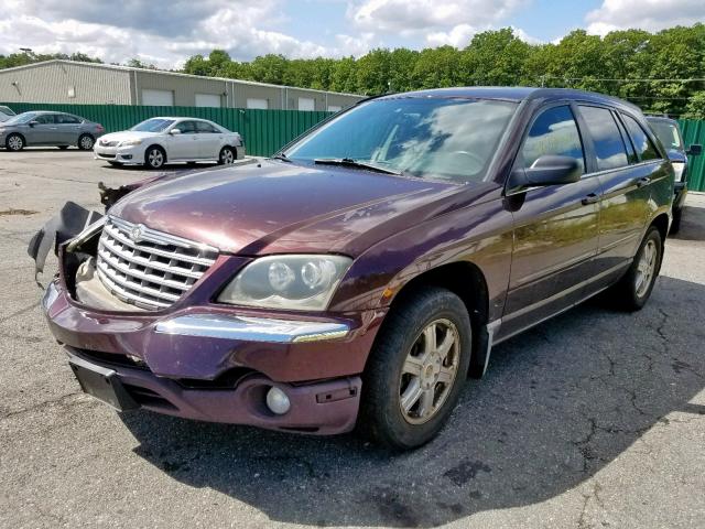 2C8GM68434R388560 - 2004 CHRYSLER PACIFICA MAROON photo 2