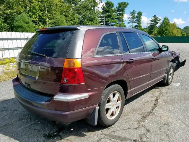 2C8GM68434R388560 - 2004 CHRYSLER PACIFICA MAROON photo 4