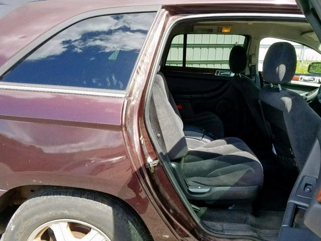 2C8GM68434R388560 - 2004 CHRYSLER PACIFICA MAROON photo 6