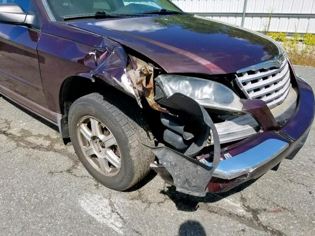 2C8GM68434R388560 - 2004 CHRYSLER PACIFICA MAROON photo 9