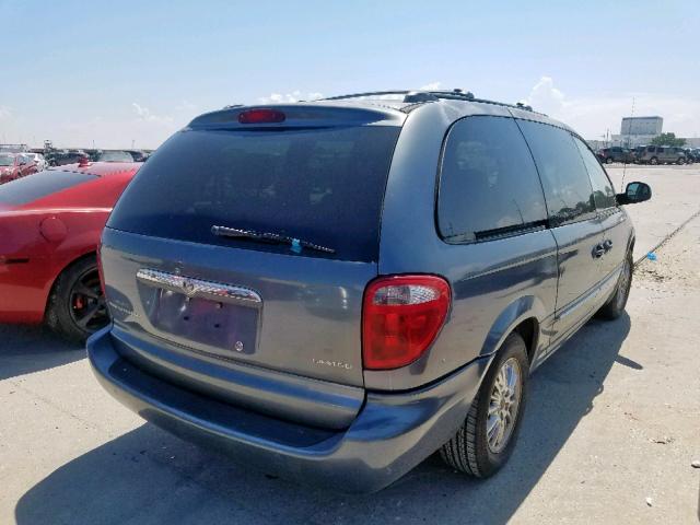 2C8GP64L92R779682 - 2002 CHRYSLER TOWN & COU BLUE photo 4