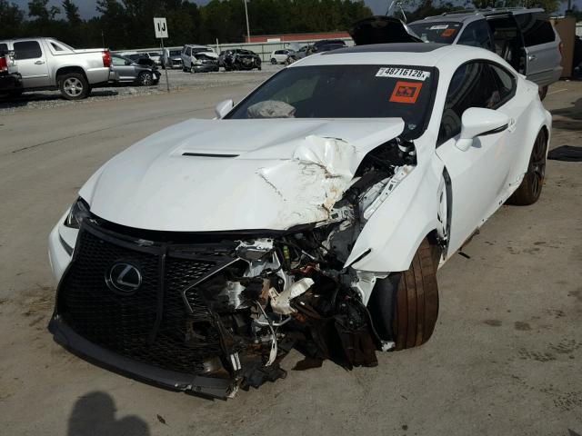 JTHHP5BCXF5003338 - 2015 LEXUS RC-F WHITE photo 2