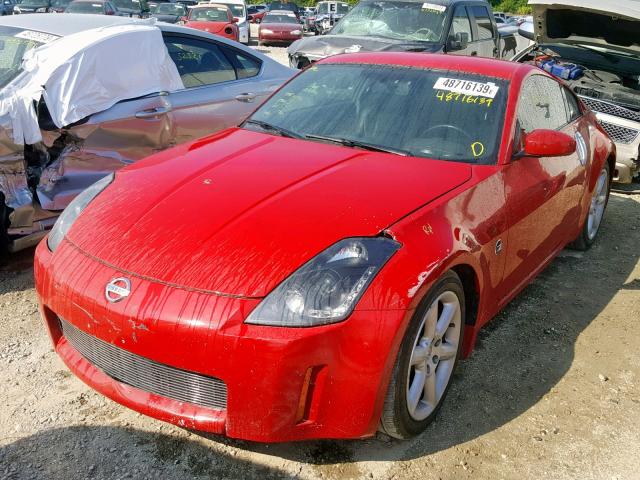 JN1AZ34E13T010981 - 2003 NISSAN 350Z COUPE RED photo 2