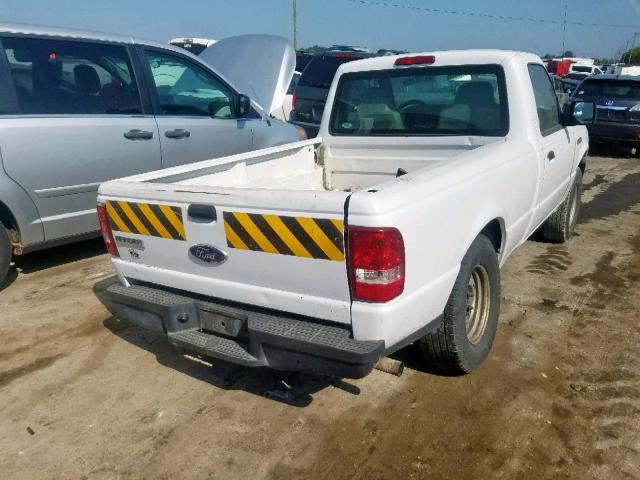 1FTYR10D87PA10004 - 2007 FORD RANGER WHITE photo 4