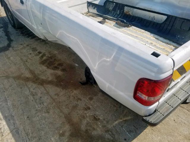 1FTYR10D87PA10004 - 2007 FORD RANGER WHITE photo 9