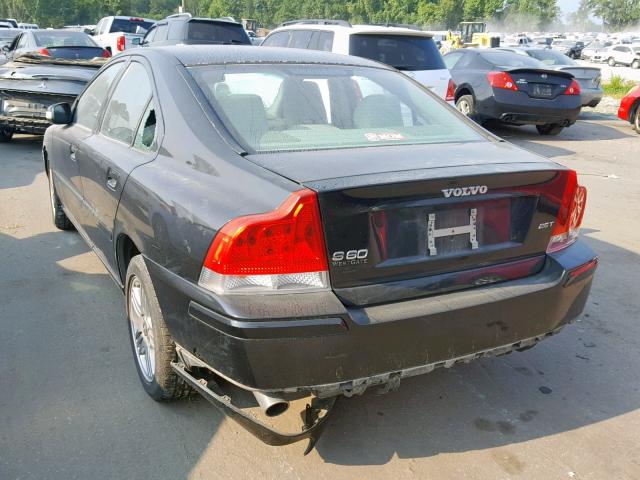 YV1RS592182680441 - 2008 VOLVO S60 2.5T BLACK photo 3