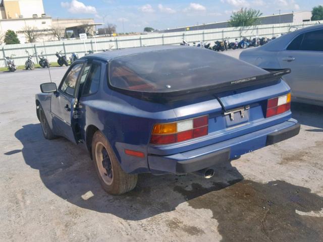 WP0AA0949DN451640 - 1983 PORSCHE 944 BLUE photo 3