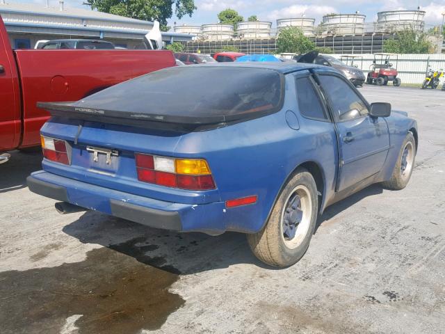 WP0AA0949DN451640 - 1983 PORSCHE 944 BLUE photo 4