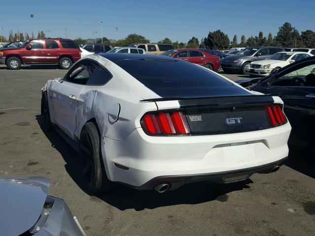 1FA6P8CFXF5357188 - 2015 FORD MUSTANG GT WHITE photo 3