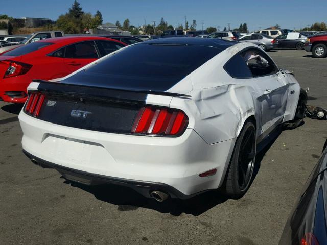 1FA6P8CFXF5357188 - 2015 FORD MUSTANG GT WHITE photo 4