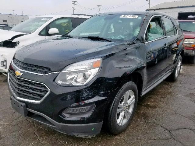 2GNALBEKXG1145988 - 2016 CHEVROLET EQUINOX LS BLACK photo 2