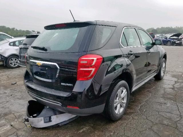 2GNALBEKXG1145988 - 2016 CHEVROLET EQUINOX LS BLACK photo 4