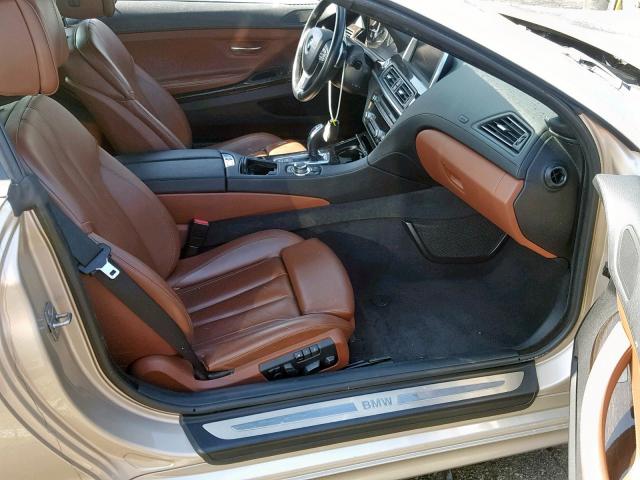 WBALZ3C57CDL72070 - 2012 BMW 650 I BEIGE photo 5