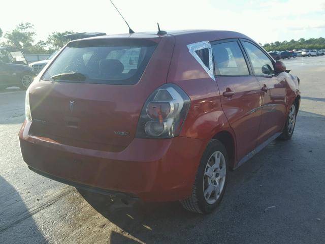 5Y2SP67069Z423008 - 2009 PONTIAC VIBE RED photo 4