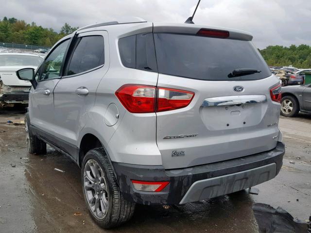 MAJ6P1WL3JC205251 - 2018 FORD ECOSPORT T SILVER photo 3