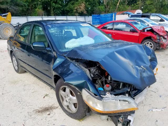 1HGCG1657YA083838 - 2000 HONDA ACCORD EX GREEN photo 1