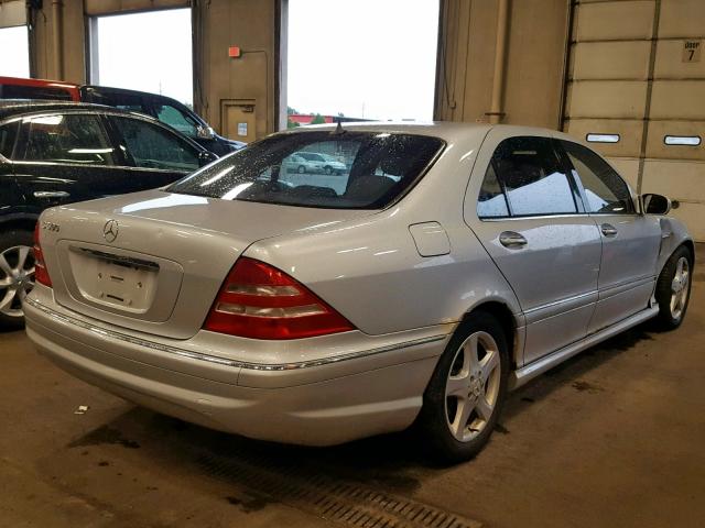 WDBNG75J72A235857 - 2002 MERCEDES-BENZ S 500 SILVER photo 4