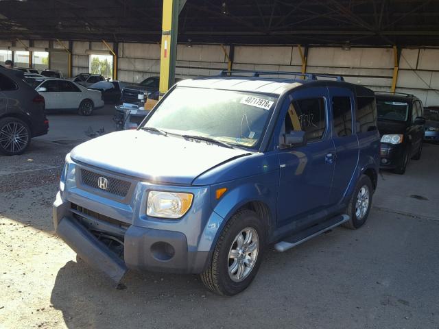 5J6YH17786L003315 - 2006 HONDA ELEMENT EX BLUE photo 2