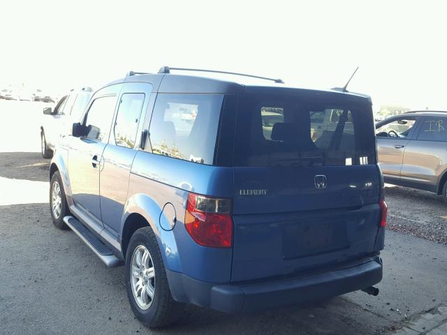 5J6YH17786L003315 - 2006 HONDA ELEMENT EX BLUE photo 3