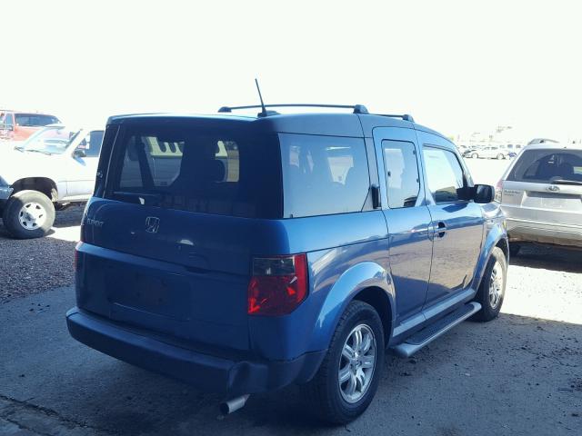 5J6YH17786L003315 - 2006 HONDA ELEMENT EX BLUE photo 4