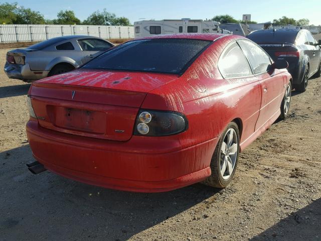 6G2VX12G34L237630 - 2004 PONTIAC GTO RED photo 4