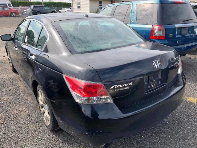 1HGCP36858A061701 - 2008 HONDA ACCORD EXL BLACK photo 3