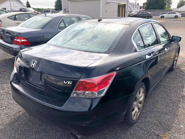 1HGCP36858A061701 - 2008 HONDA ACCORD EXL BLACK photo 4