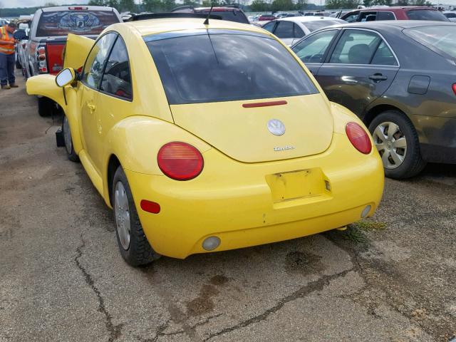 3VWCD31C95M412818 - 2005 VOLKSWAGEN NEW BEETLE ყვითელი ფოტო 3