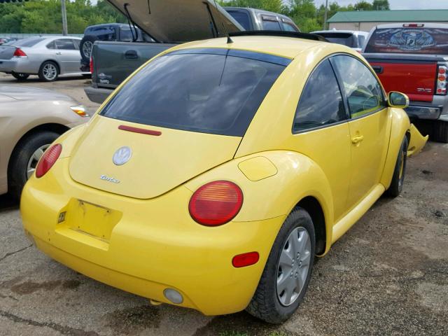3VWCD31C95M412818 - 2005 VOLKSWAGEN NEW BEETLE ყვითელი ფოტო 4