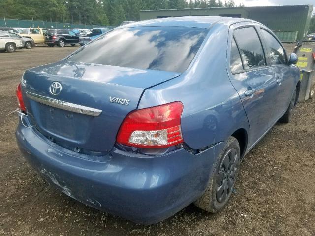 JTDBT4K37A1369934 - 2010 TOYOTA YARIS BLUE photo 4