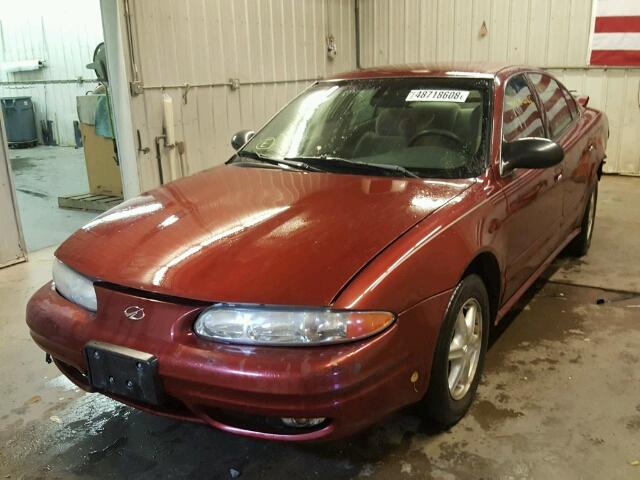 1G3NL52F53C252647 - 2003 OLDSMOBILE ALERO GL MAROON photo 2