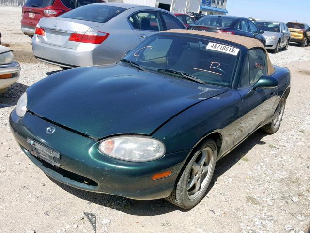 JM1NB3538Y0142676 - 2000 MAZDA MX-5 MIATA GREEN photo 2