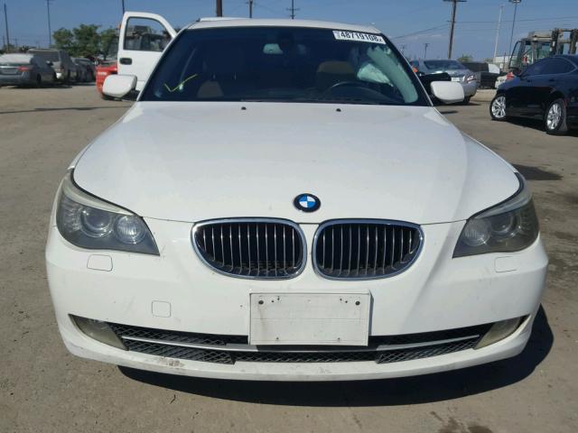 WBANW13538CZ84284 - 2008 BMW 535 I WHITE photo 9