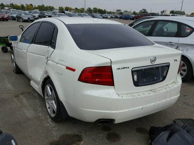 19UUA662X4A020073 - 2004 ACURA TL WHITE photo 3