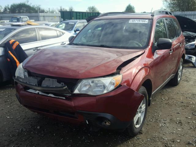 JF2SH6BC4AH799670 - 2010 SUBARU FORESTER X RED photo 2