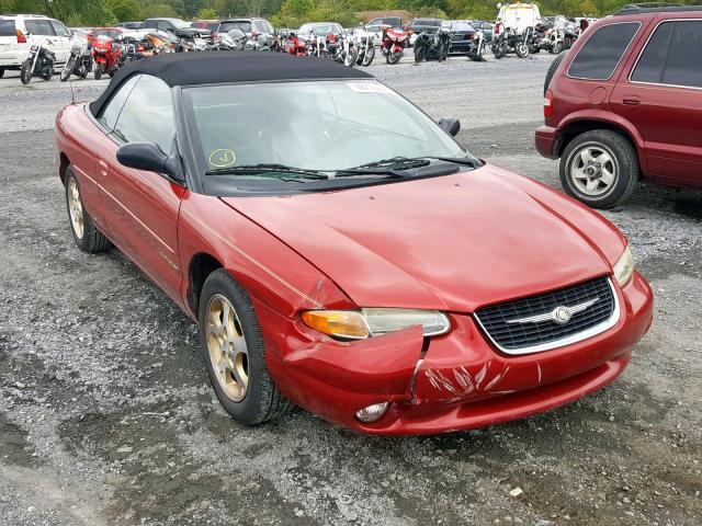 3C3EL55H5XT560364 - 1999 CHRYSLER SEBRING JX RED photo 1